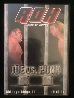 ROH Joe Vs Punk II DVD Ring of Honor 10/16/04 Samoa Joe CM Punk MINT DISC