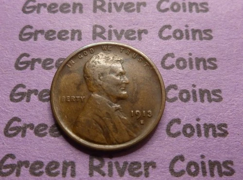 1913 s Lincoln Wheat Cent  Better Grade  Coin  #M16 Semi Key Date Rare Date