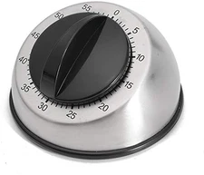 Mechanical Stainless Steel Time Counter 60Mins Cooking Baking Kitchen Timer Coun