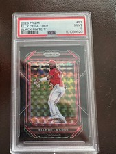 🔥🔥2023 Prizm 1 Of 1 Elly De La Cruz Black Finite 1/1 RC PSA 9🔥🔥