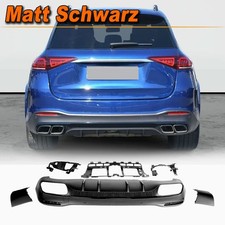 F&uuml;r Mercedes Benz W167 C167 GLE63 AMG 2020UP Matt Schwarz Heckdiffusor Diffusor
