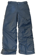 COLUMBIA Waterproof Gray Snow Pants Youth Medium 10-12  Ice Slope II Insulated