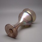 Vintage Art Glass Abelman Studio Iridescent Favrille Pulled Feather Vase Signed  — photo 10