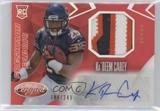 2014 Certified Freshman Fabric Mirror Signatures Red /249 Ka'Deem Carey Auto 0f8