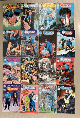 Lot of 16 THE QUESTION. DC COMICS. 8-9, 13-24, 26, #1 ANNUAL. 1987-88. 80s.