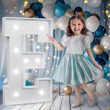 Marquee Letters, 3 Feet Tall - Cool White Light Up Letters E, Large Marquee f...