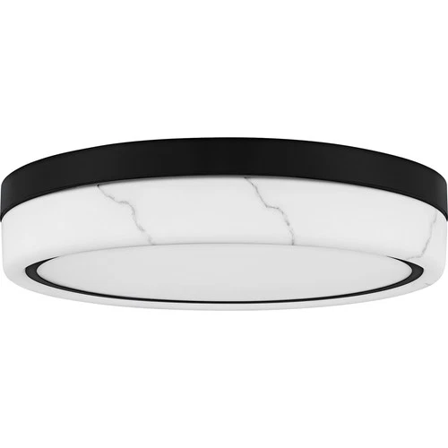 Quoizel QFL6778 Gasper 16"W LED Flush Mount Drum Ceiling Fixture - Black - Picture 7 of 7