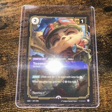 Riftbound TCG Teemo Scout Promo Card NM English 197/298 League Of Legends LoL