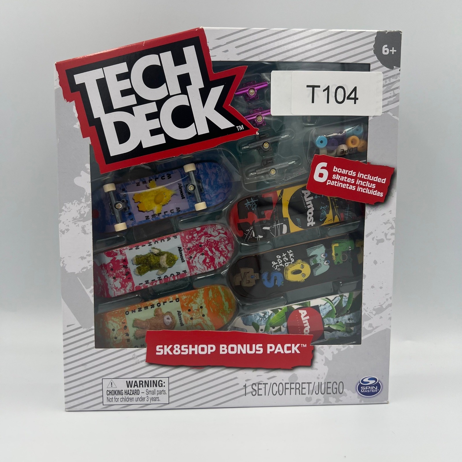 Tech Deck Sk8shop Bonus Pack 6 Fingerboards Almost Baker New