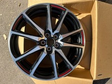 Toyota Yaris GR 18" Black Diamond CUT Red Flash Alloy Wheel RIM OEM 42611-0DM90