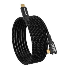 USB-C Cable 6.6ft/2m Thunderbolt 4 USB-C, 90 Right Angle, 90 Extension