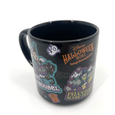 Tokyo Disneyland Resort Japan Halloween Souvenir Mug 2021 Black Haunted Castle