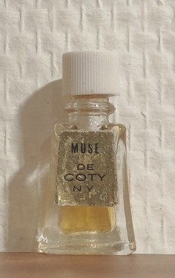 Selten. Muse de Coty Parfum Extrait 2 ml. Goldenes Etikett. Voll. Guter Zustand 