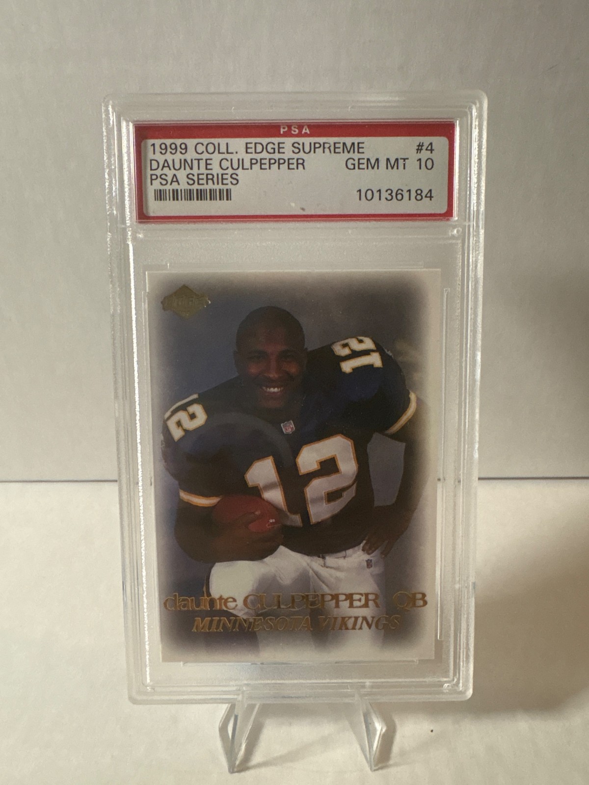 Daunte Culpepper Collector's Edge Supreme PSA Series #4 Base