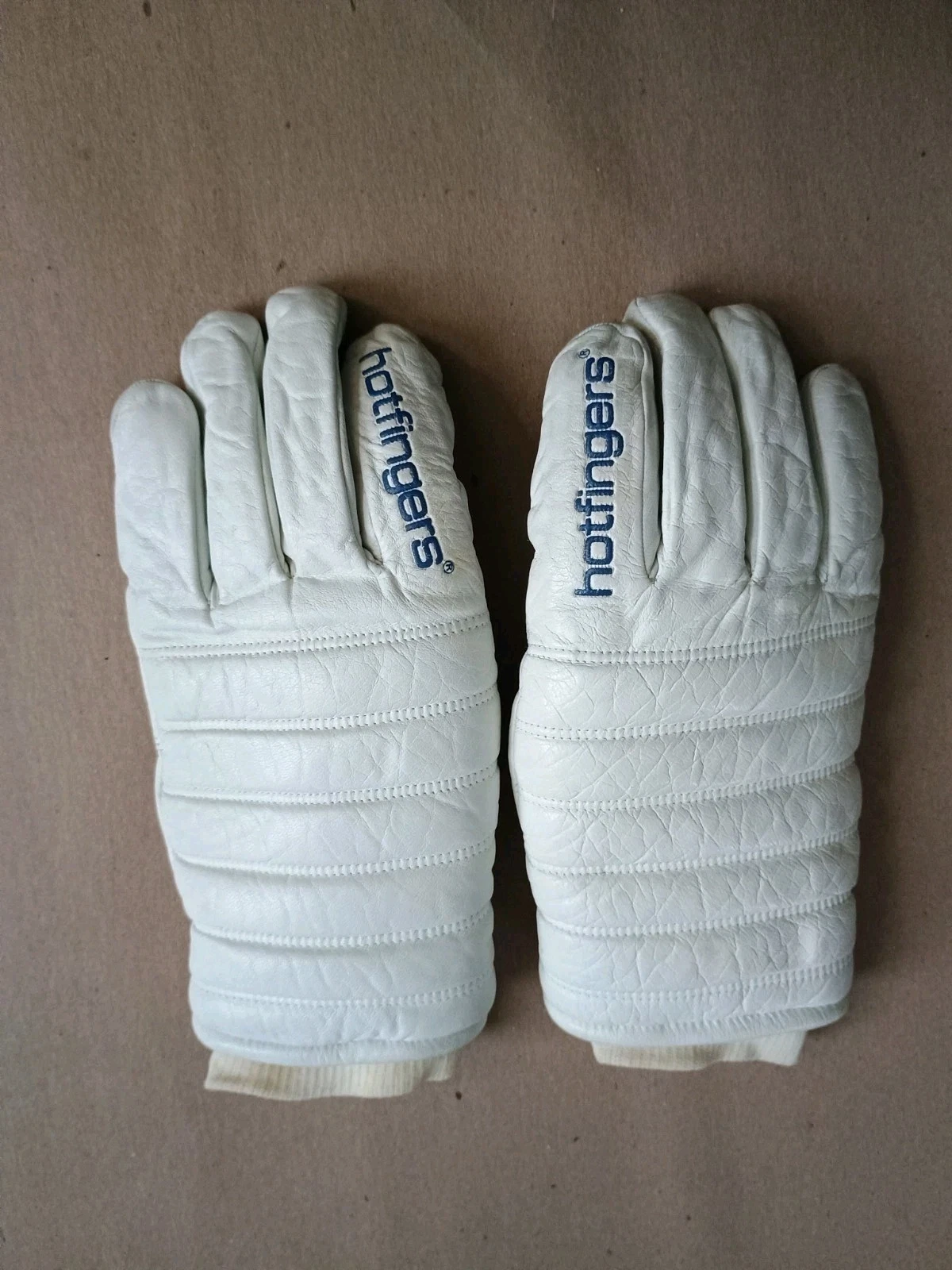 Hot Fingers White Leather Gloves Ski Snow Adult Winter
Opens in a new window or tab