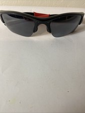 Oakley FLAK JACKET XLJ 12-903 Sunglasses 63 14 Black  Red In Bag