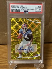 2023 Prestige - Thurman Thomas #37 Gold Xtra Points Premium - SIG PSA 10 41/50
