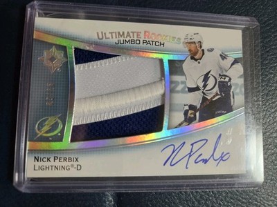 2022-23 NICK PERBIX ULTIMATE ROOKIES JUMBO PATCH AUTO /15. TAMPA BAY LIGHTNING
