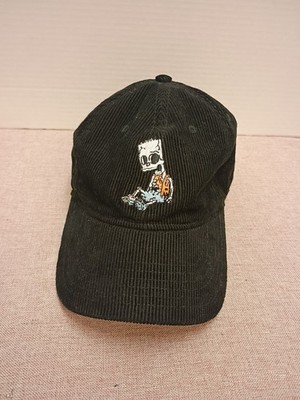 Mad Engine The Simpsons Halloween Bart Skeleton Adjustable Black Corduroy Hat