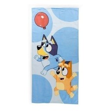 Bluey with Balloon 28" x 58" Kids Beach Towel