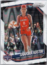 Shakira Austin 2025 Panini Prizm WNBA #81 White Seismic Prizms