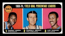 1970 Topps #3 Johnny Green/Darrall Imhoff/Lou Hudson LL VGEX X3691181