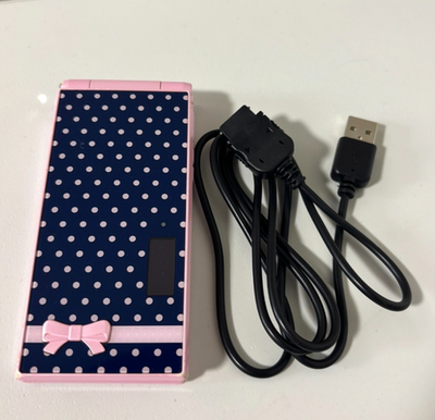 docomo F-06D Girls' Happy Pink Girls FOMA Japanese Flip Phone Near