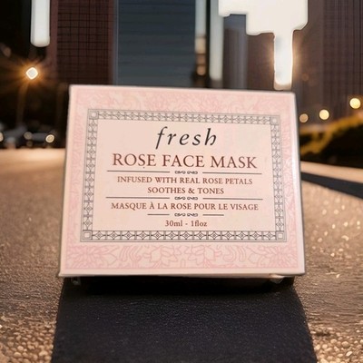 New Fresh Rose Face Mask Infused With Real Rose Petals 30ml / 1 fl.oz 