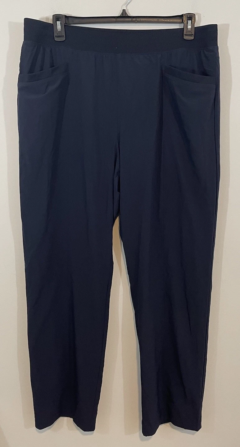 T By Talbots Lined Softshell Pants womens XL pull on Winter water repellant NEW