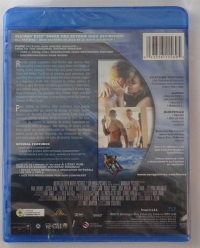 BLU-RAY Into The Blue Paul Walker Jessica Alba NEW SEALED - Picture 2 of 2