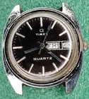 mens Vintage 1977 Timex Q Falcon Eye England Dial Quartz Watch Parts lot