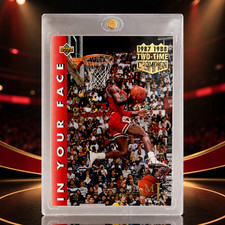 Michael Jordan SP Foil Gold 90s Dunk Contest Bulls Jersey #23 Basketball Card