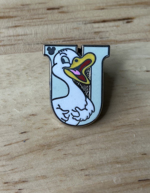 Disney Trading Pin 82343 Alphabet Letter Collection - U For Ugly Duckling WDW
