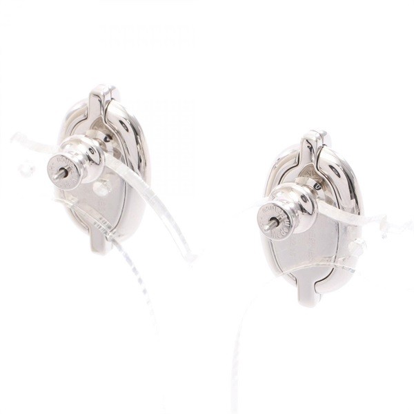 Hermes Silver Stainless Steel Earrings Women Very Good thumbnail 2