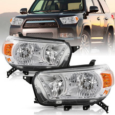 Fits for 2010 2011 2012 2013 Toyota 4Runner Halogen Headlight Assembly, 10 11 12