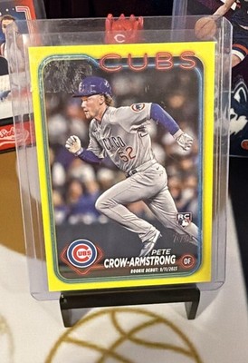 2024 Topps Update Series - Rookie Debut Pete Crow-Armstrong #US91 Yellow (RC)