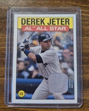 2021 Topps 1986 Topps All-Star Baseball Player Worn Relic DEREK JETER #86ASR-DJ