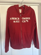 Y2K Abercrombie Fitch Full Zip Hoodie Letter Spell Out XS Christmas Reindeer