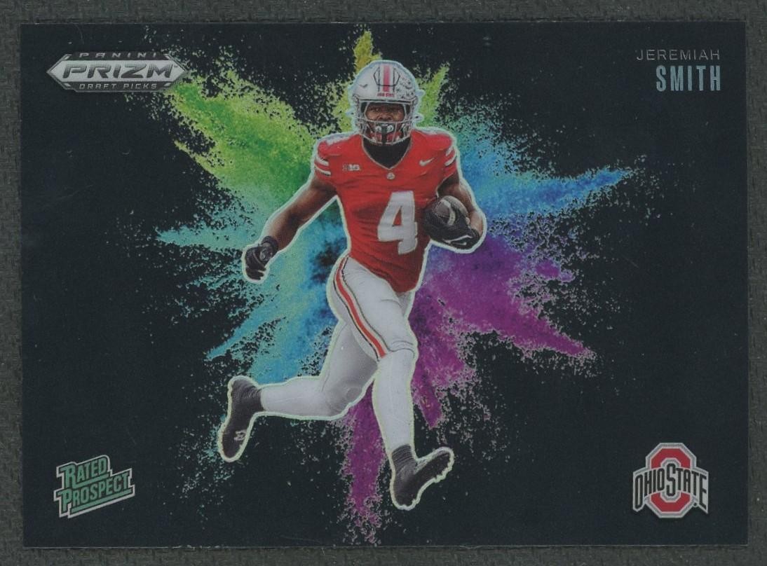 2025 Panini Prizm Draft Picks Jeremiah Smith Black Color Blast Rated Prospect