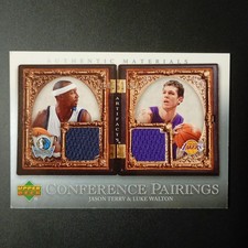 2007-08 Upper Deck Jason Terry & Luke Walton Authentic Materials Dual Patch 