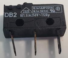 USA SHIP CHERRY ZF DB2 Micro Switch Reset Black Button 3-Pin 10.1A 250VAC PART