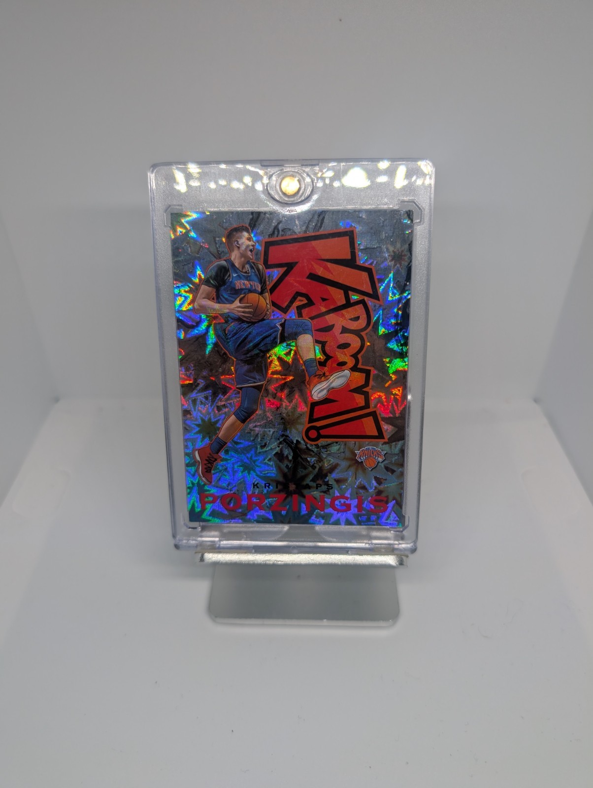 2018-19 Panini Crown Royale Vertical Kaboom! Kristaps Porzingis #20 SSP CASE HIT