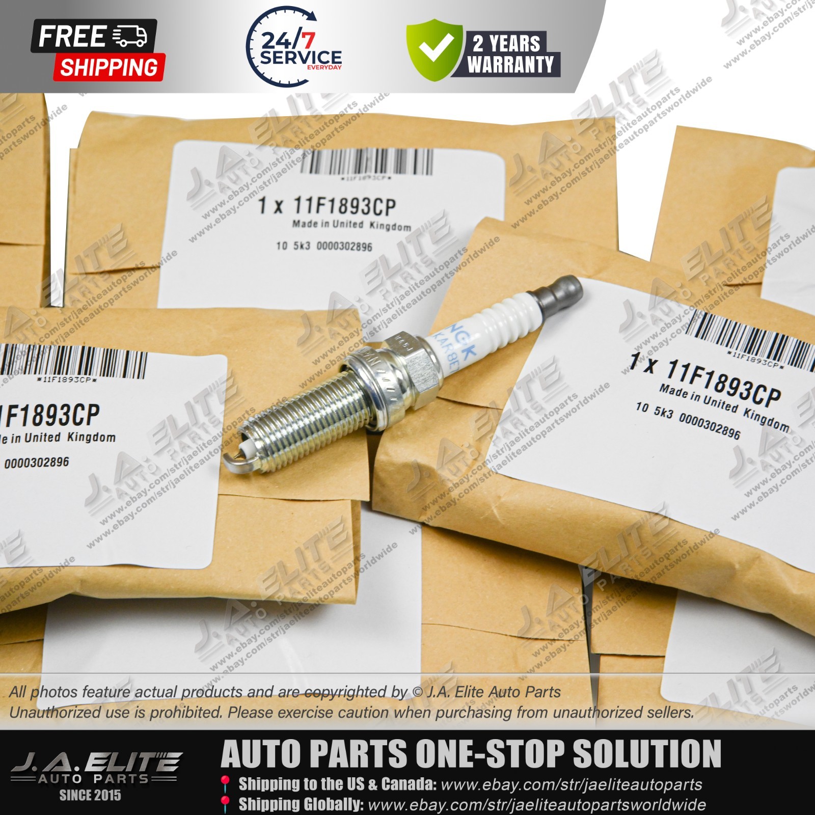 8pcs Genuine Engine Spark Plug Kit fit McLaren 11F1893CP 11F0271CP