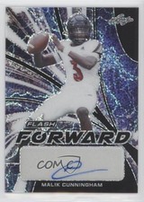 2022 Leaf Flash Lightning Metalized Sparkles /4 Malik Cunningham #MC1 Auto 9f5