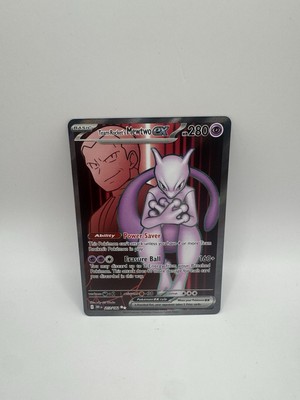 Team Rocket‘s Mewtwo EX card 新品 Team Rocket's Mewtwo ex #240/182 - Scarlet & Violet Destined