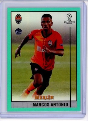 2020-21 TOPPS CHROME MERLIN CHAMPIONS LEAGUE AQUA MARCOS ANTONIO 156/199