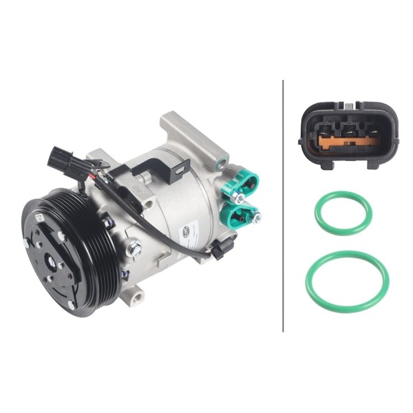 Klimakompressor 12 V Ø 117 Mm Hella Iam-Expertise Passend FüR KIA Picanto-image