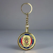 US MARINE CORPS MILITARY POLICE Challenge Coin Keychain. Fast Shipping!