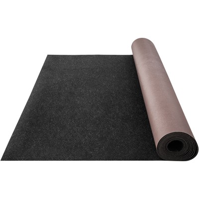 Uimoso Bass Boat Carpet Cutpile Marine Carpet 6x18 ft Charcoal Black In/Outdoor