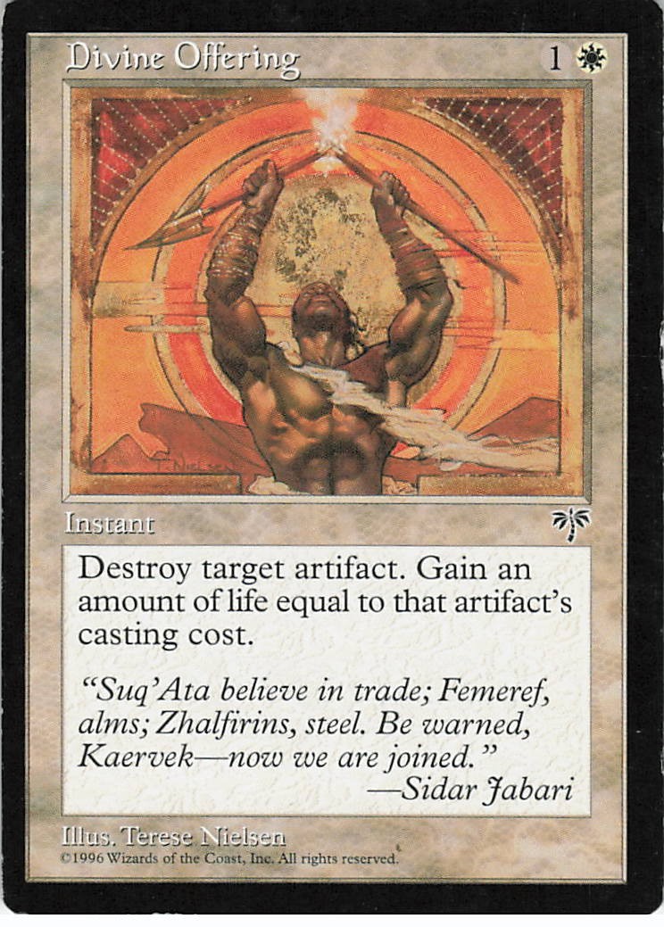 Divine Offering Common Mirage Magic: The Gathering LP